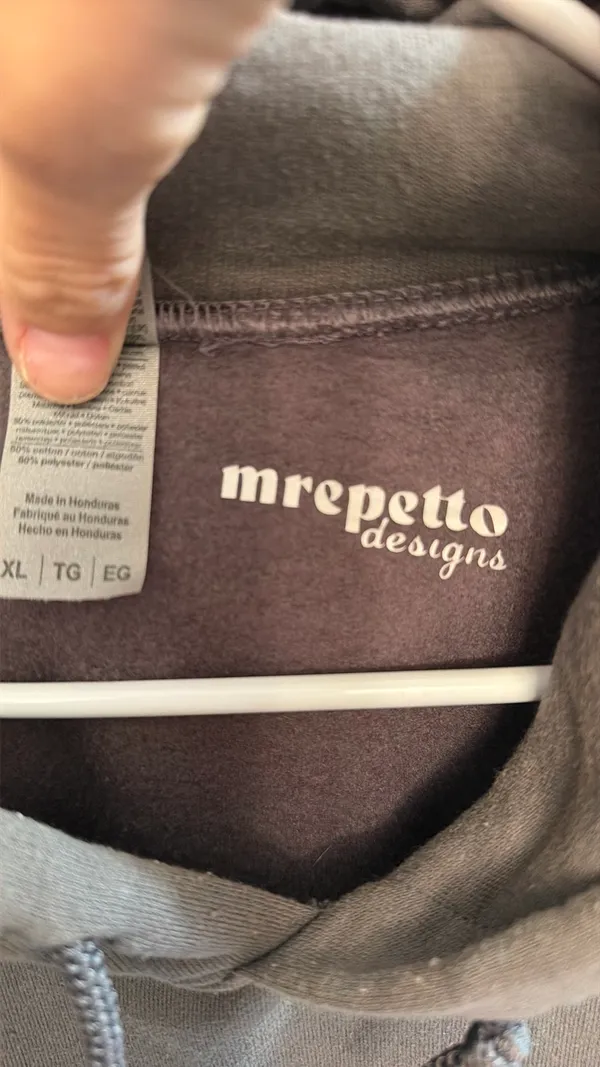 Pullover hoodie Gray Size XL - Image 3