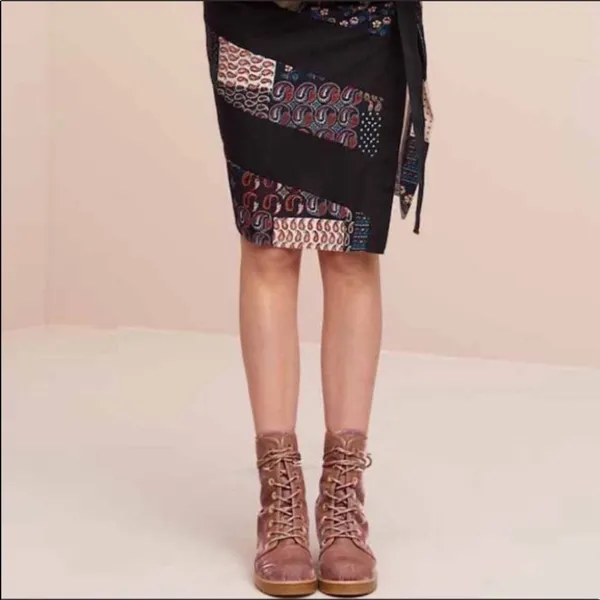 Stuart Weitzman Metermaid‎ Velvet Combat Boots in Candy Pink Size 7.5 - Image 3