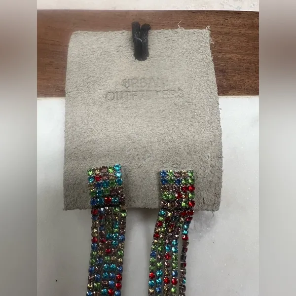 Urban Outfitters colorful rhinestone earrings - Image 3