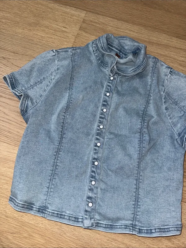 Free people denim top - Image 3