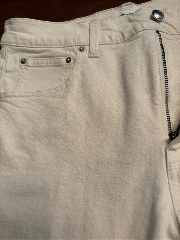 Madewell women’s Relaxed Bootcut Jeans vintage canvas (cream) Size 30 NWT - Image 9