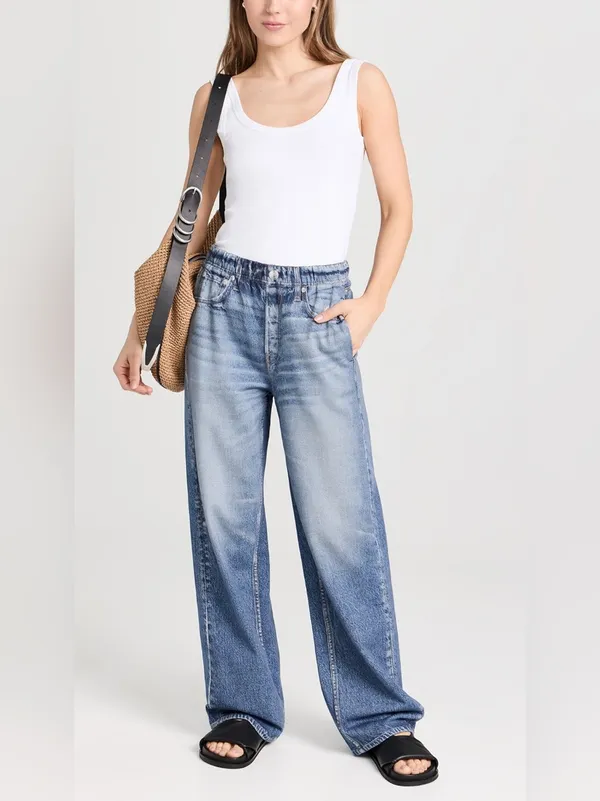 Rag & Bone Miramar Wide Leg Sweatpants in Noosa L - Image 3
