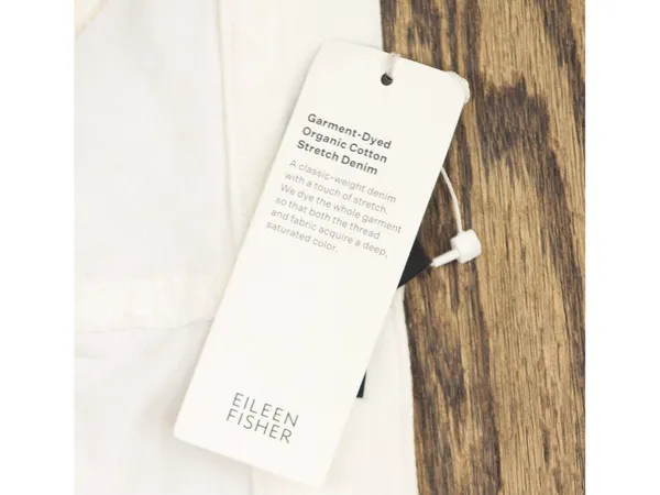 Eileen Fisher Womens Straight Cropped Jeans S5GDD-P4870M White XL - Image 7