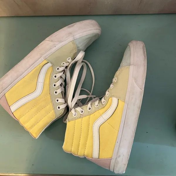 Vans Sk8-Hi Pastel Color Block Shoe Women's Size 7 Hi Top Skater Fashion Sneaker - Image 8
