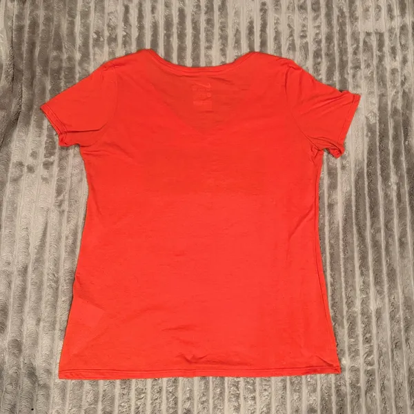Nike Dri-FIT Oregon State Beavers‎ V-Neck Graphic T-Shirt Orange Size XL - Image 3