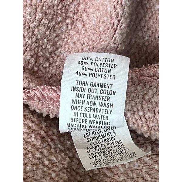 Women's M Oversized Aerie Hoodie Tunic Sweatshirt Peach Pink - Image 7