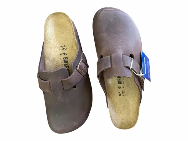 🆕Birkenstock Sandals Boston Habana Oiked Leather Suede Clog Insole. size EU42 NW - Image 5