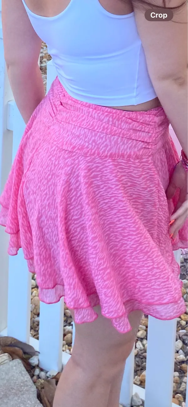 Aerie Wrap Skirt Pink - Image 3