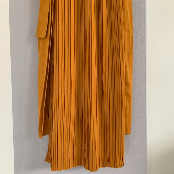 ASOS Yellow Pleated Maxi Skirt - Image 4