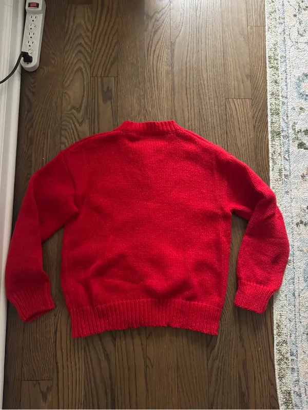 ASOS Red Button-Up Knit Cardigan - Image 2