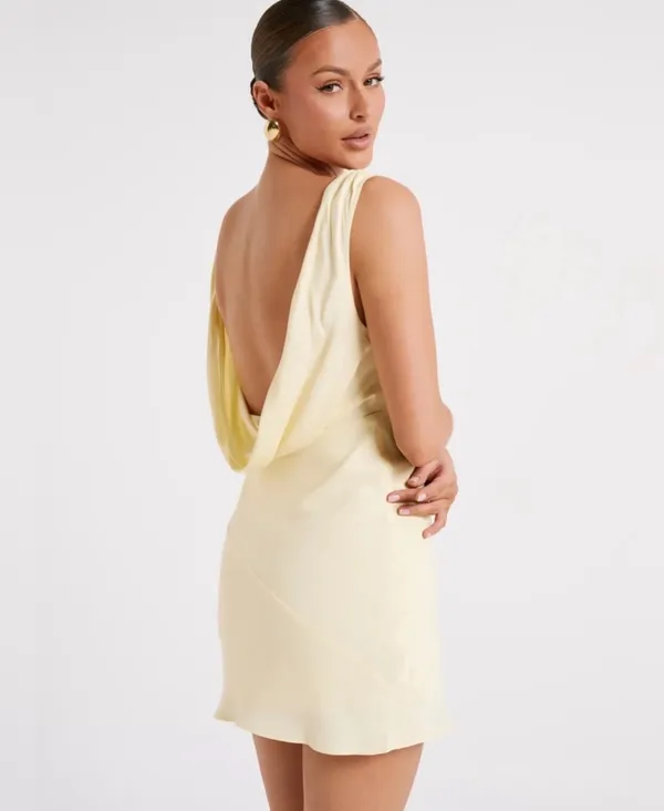 Meshki Yellow Mini Dress - Image 2