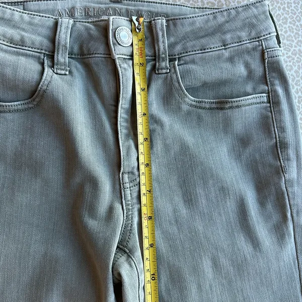 American Eagle Green Next Level Stretch Hi-Rise Jegging size 4 - Image 6