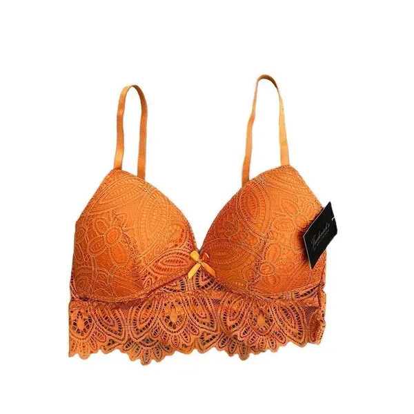 Frederick’s of Hollywood Haley All Over Lace Bralette Desert Sun NWT L - Image 5