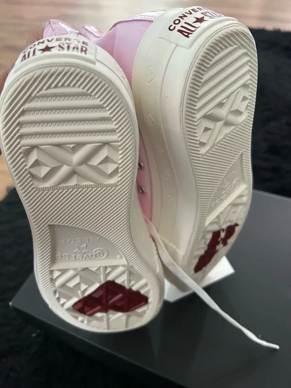 CONVERSE Chuck Taylor all star lift hi top pink shoes sneakers women’s 9 new - Image 5