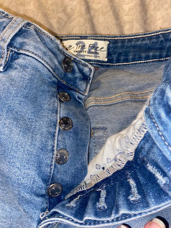 Free People Jean Shorts - Image 3