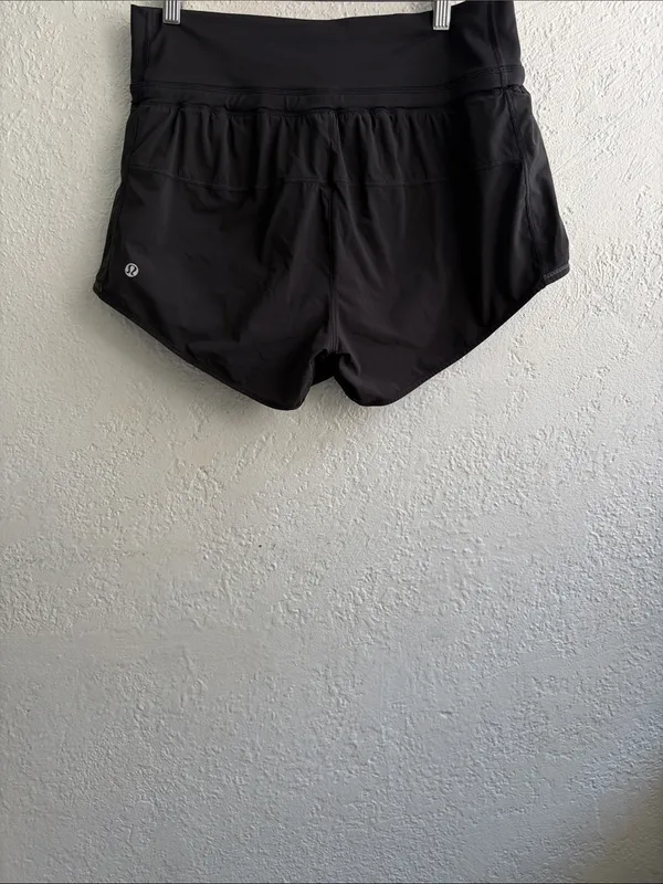 Lululemon Black Women's Athletic Shorts - Stretch Performance - Image 2