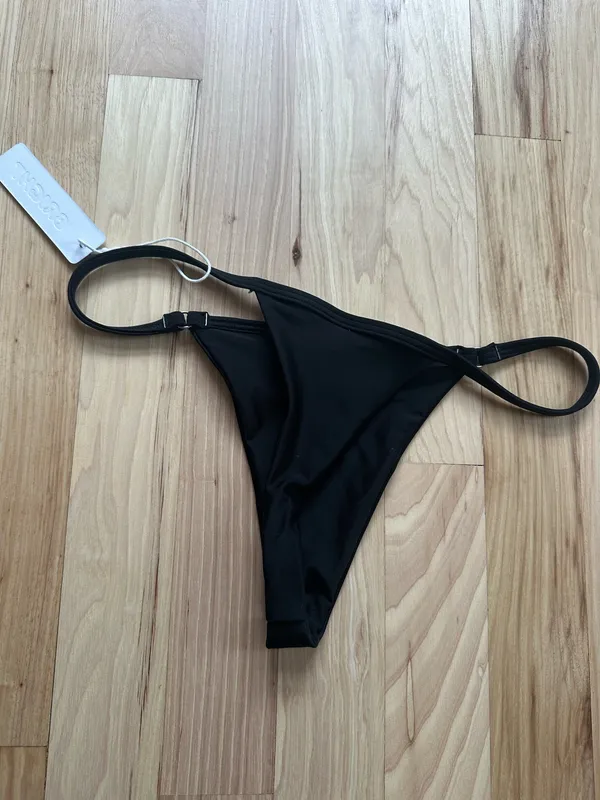 Black Thong Bikini Bottom - Image 3