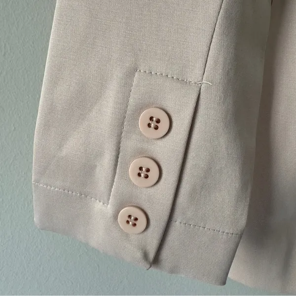 NWT Nakepe Blazer Single Button Front Long Sleeve Collar Pockets Business Office - Image 4