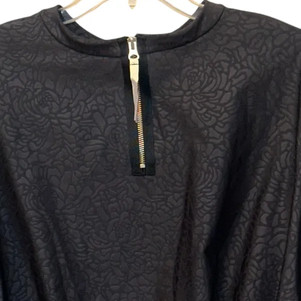 Lululemon Departure Pedal Camo Embossed Long Sleeve Sweater Black Top Size‎ 8 - Image 4