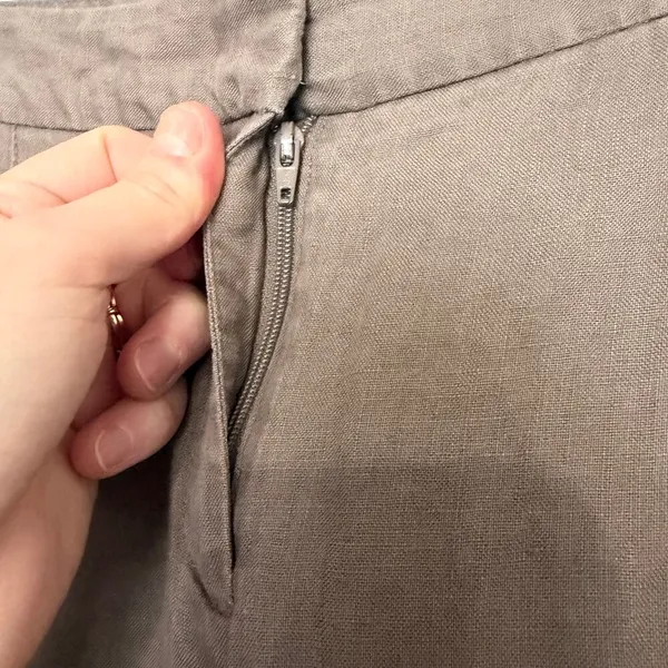 LOFT‎ 100% Linen Trouser Pants Women's Size 4 Summer Lightweight Breathable - Image 4
