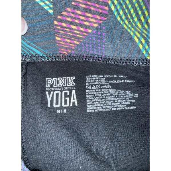 Victorias Secret‎ PINK Yoga Y2K 2015 Women's Sz M Fold Over Leggings - Image 4
