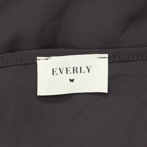 Everly Womens Ruffle Woven Unlined Tie Front Gown 16791797d15df5 Gray S - Image 3