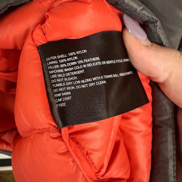 Bernardo Goose Down Puffer Vest Gray Quiet Luxury Zip Up Camping Outdoors Medium - Image 5