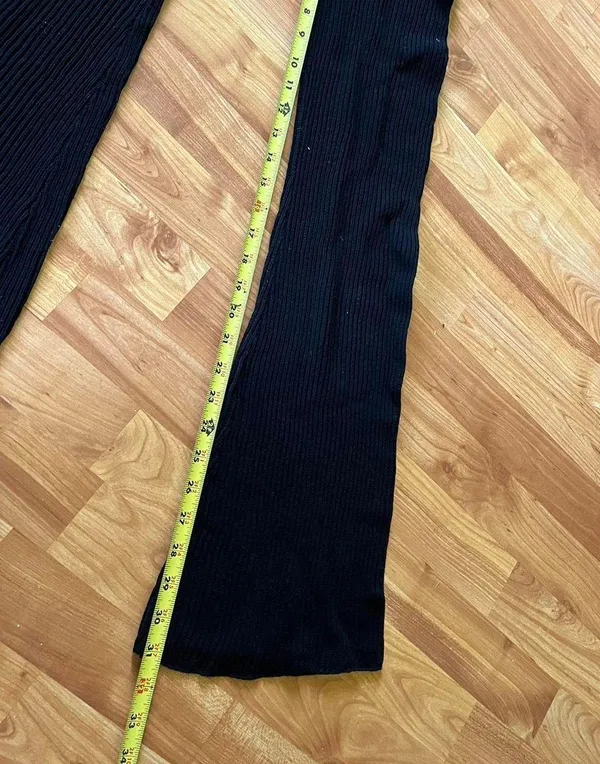 Glassons Black Knit Flare Pants - Image 7