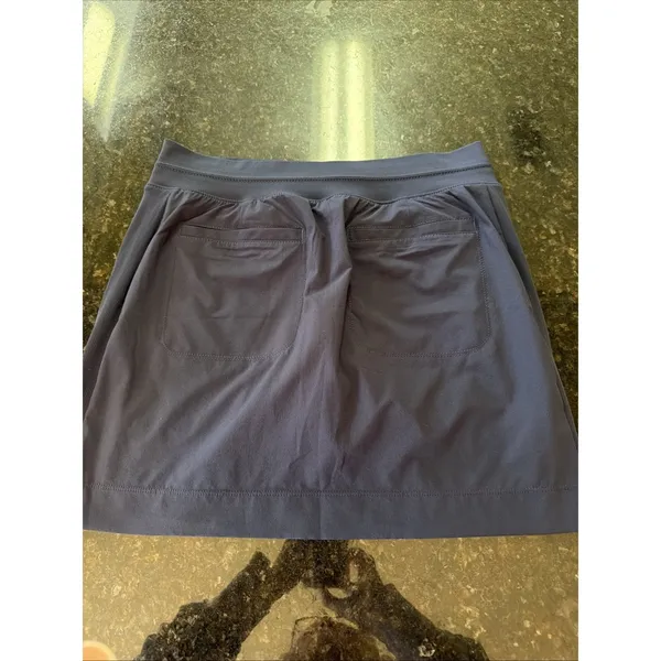 Athleta Performance Skort Navy Sz 8 Athletic Pockets Skirt Shorts Golf Tennis - Image 6