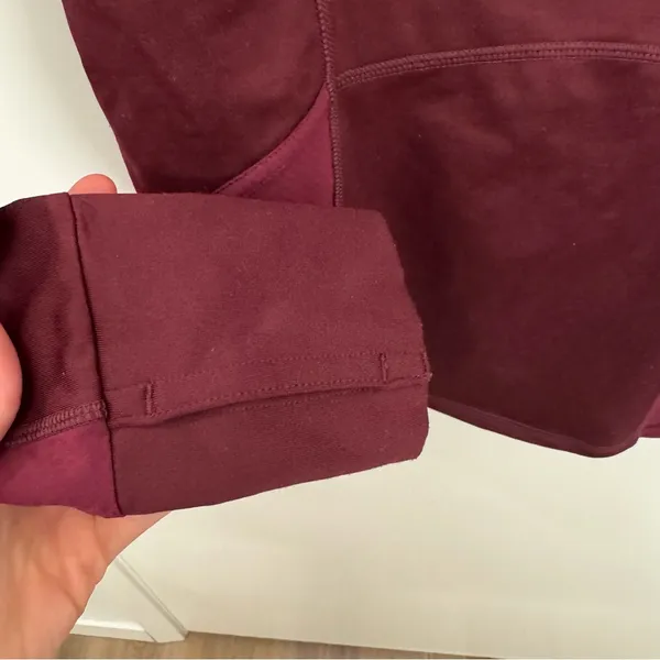 Athleta Maroon Hoodie Sweatshirt - Image 3