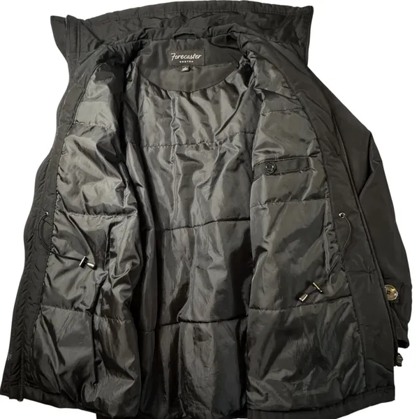 Forecaster of Boston Black Coat Womens Small Zip Up Button Adjustable‎ Jacket - Image 14