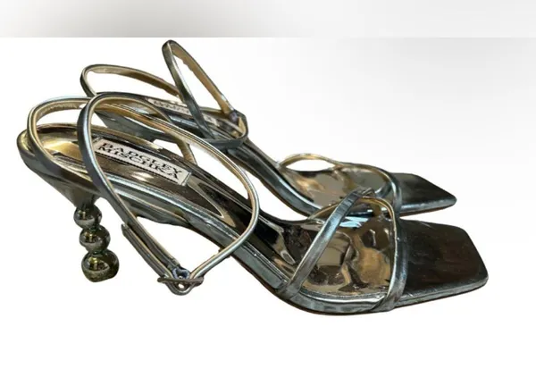 Badgley Mischka Callie Beaded Heel Sandal Size 8.5 - Image 6