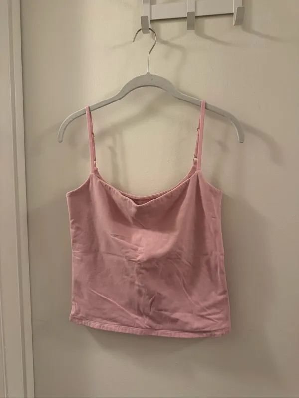Abercrombie & Fitch Light Pink Square Neck Camisole - Image 3
