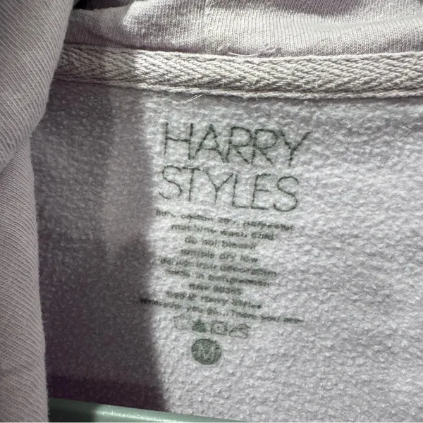 2022 Official Harry Styles House Love On Tour Lavender‎ Hoodie Size Medium - Image 4