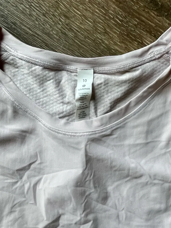 lululemon athletica Performance Tee Quick Pace Short Sleeve Size 10 - Image 5