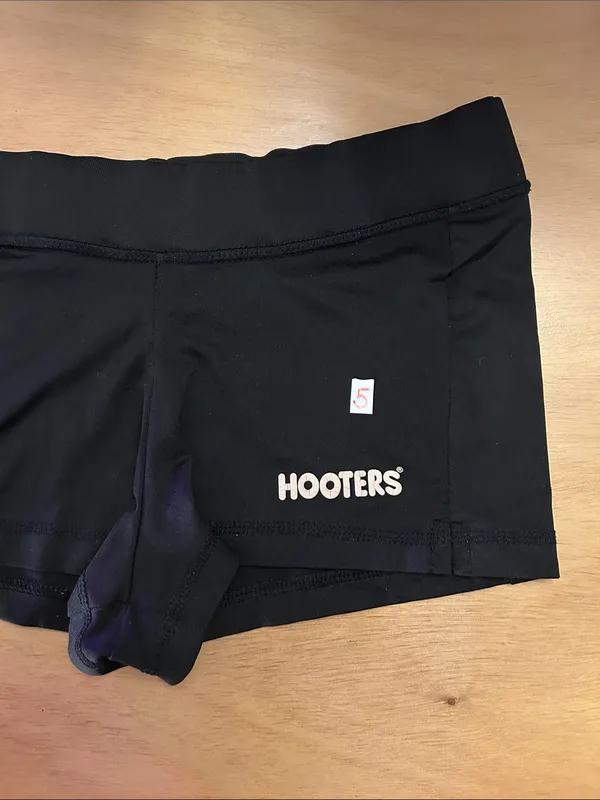 B86-5 Free w/Hooters $35 Bundle or Purchase Hooters Girl worn Uniform Shorts Xxs - Image 2
