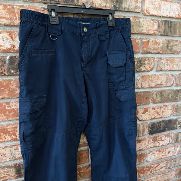 5.11 Tactical Womens Size 8 Regular Navy Blue Pants Cargo Pockets Workwear - Image 2