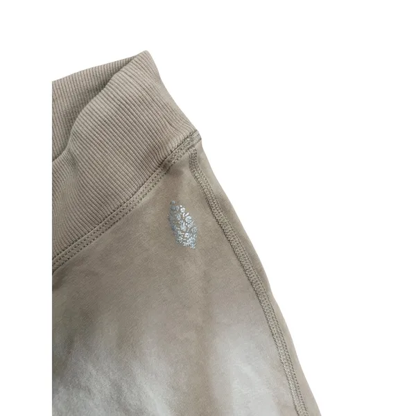 Free People Movement Wide Leg Yoga Pant Tan High Rise Ribbed Waist XS - Image 3