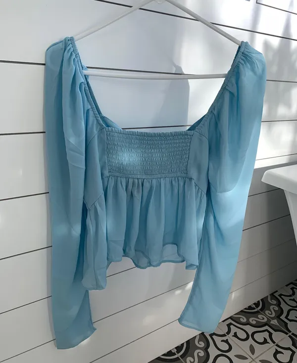 Abercrombie Blue Blouse - Image 2