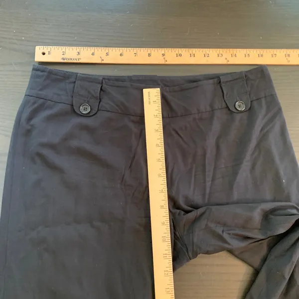 Ann Taylor LOFT Marisa‎ Black Wide Leg Trousers Dress Pants Womens Size 6 - Image 5