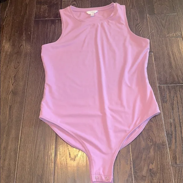 Time and Tru Lavender bodysuit size large Purple - Image 2