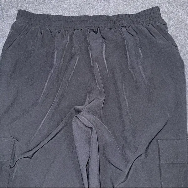 Fabletics Downtown Wide Leg Cargo Pants Women’s XXL / 1X Black Pull On Relaxed - Image 5