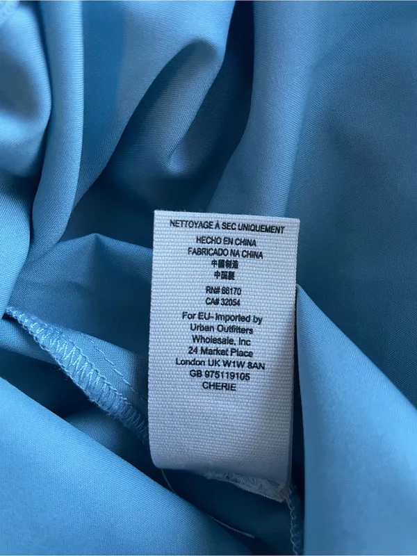 SAYLOR fp Powder Blue Lace Mini Dress Size XS - Image 4