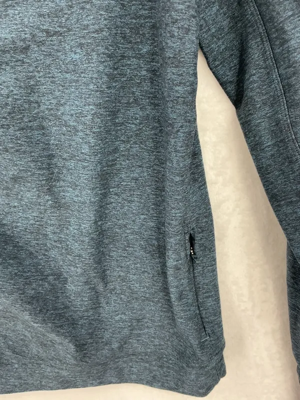lululemon athletica Heathered Teal Long Sleeve Mock Neck Top 831 - Image 3