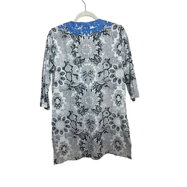 Roller Rabbit Tunic with Blue Embroidery Sz. S - Image 4