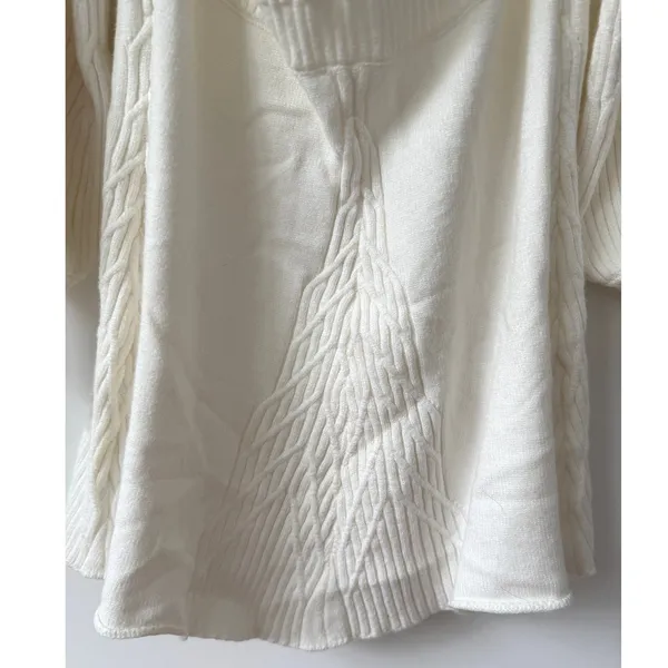 Free People Women's White Emmaline Knit Mini Sweater Dress Size‎ Large NWT - Image 11