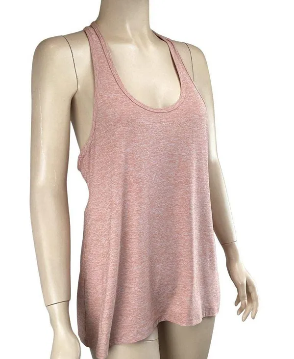 Beyond Yoga Tank Top Medium Double Up Racer Tank‎ Pink Heathered - Image 5