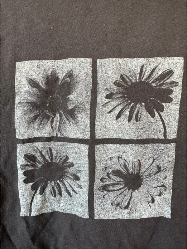 AE Aerie Vintage T-Shirt American Eagle Smoked Gray M - Image 4