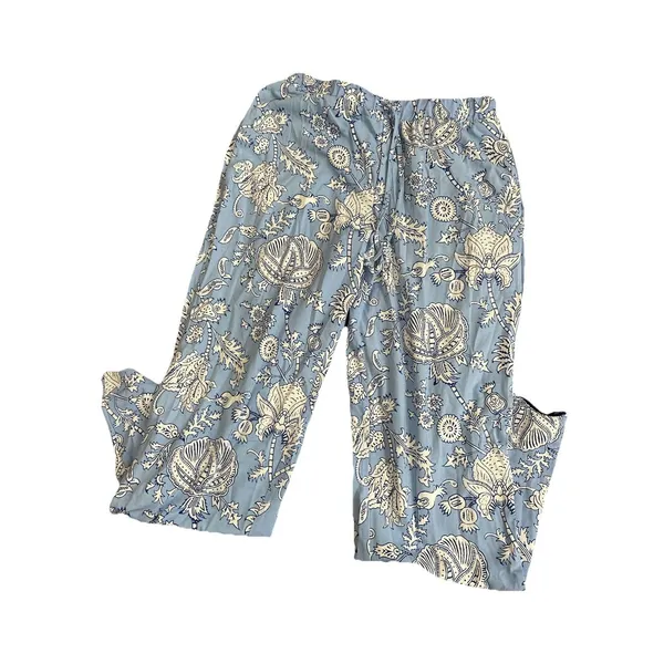 Roller Rabbit Women's Floral Vines Long Sleeves and Pants Pajama Set Blue Small - Image 7