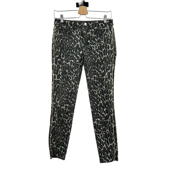 Driftwood Jackie Grey Cheetah Print‎ Jeans Size 26 - Image 3